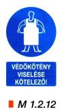 Védőkötény viselése kötelező m 1.2.12