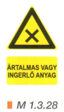 m1328_Ártalmas vagy ingerlő anyag