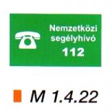 Nemzetközi segélyhívó 112  m 1.4.22