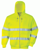 Portwest B305 Hi vis zippzáros munkavédelmi pulóver jólláthatósági/Jólláthatósá