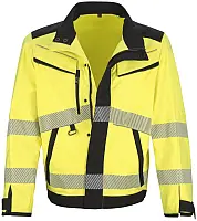 TOP PHOENIX HI2D J Hi-Vis munkakabát, reflektív csíkok, rugalmas, fémmentes