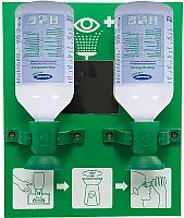 500.000.01100_Actiomedic EYE CARE Double I fali szemkimosó állomás 2 x 500 ml 0.9% nátrium-klorid oldattal