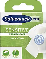 Cederroth Salvequick sebészeti ragtapasz érzékeny bőrre, 2.5 cm x 5 m, fehér