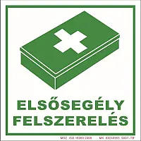 Elsősegély felszerelés tábla, utánvilágítós TB-03159