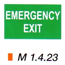 Emergency exit m 1.4.23