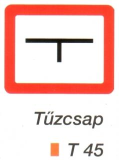 Tüzcsap tábla t 45