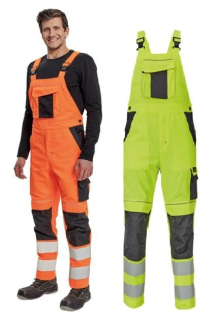 C03530041x00xx_MAX VIVO HV férfi HI-VIS mellesnadrág - sárga/narancs