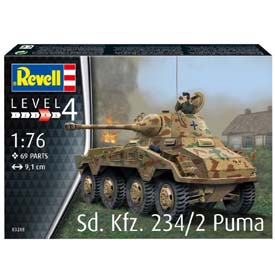 Revell Sd.Kfz 234/2 Puma Model Set obrneného vozidla 1:76, 69 rész