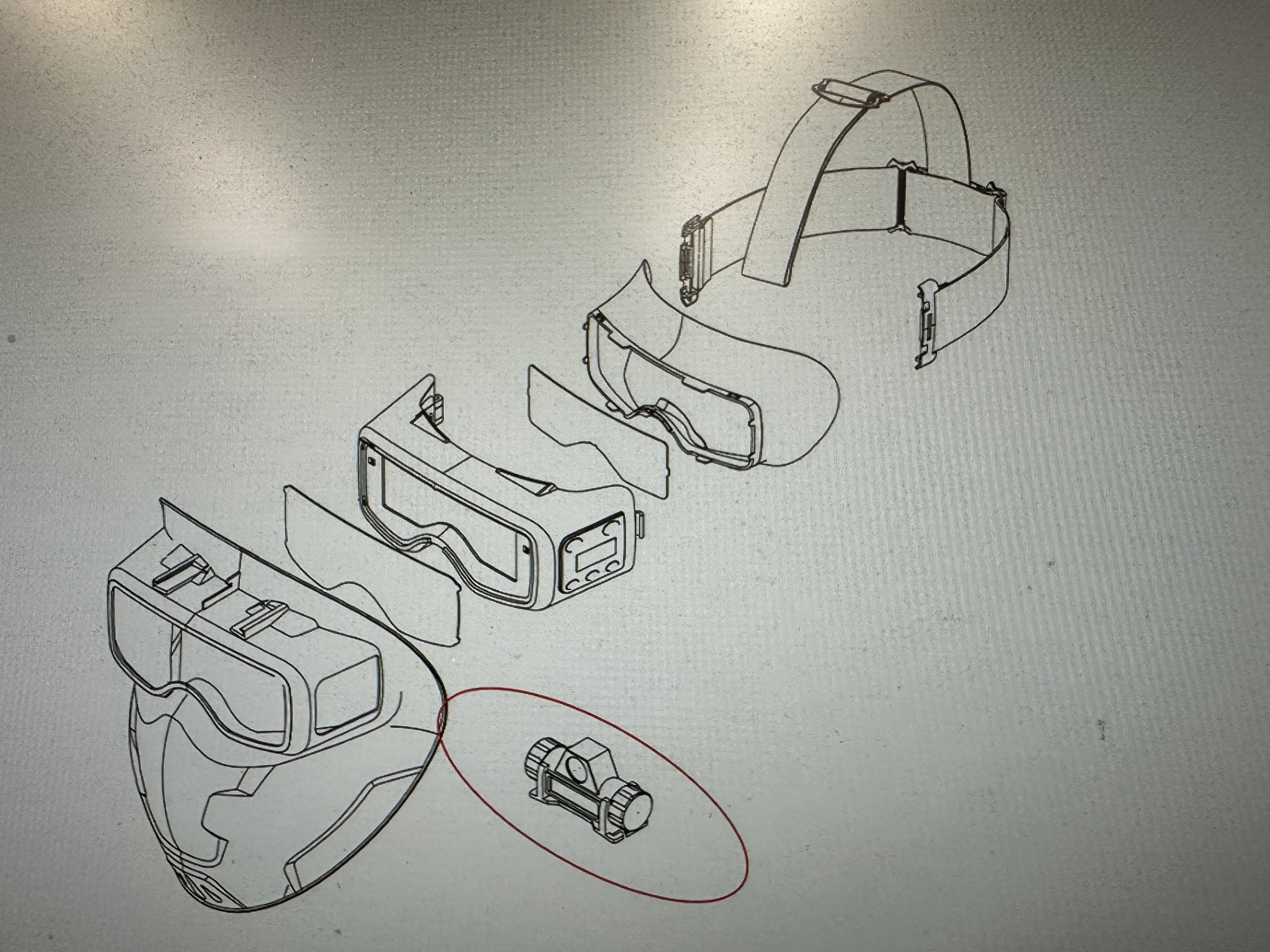 IWELD SCUBADOO LCD hegesztő maszkhoz munkalámpa