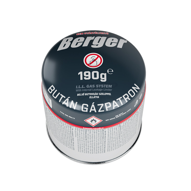 BERGER kemping gázpalack 190g